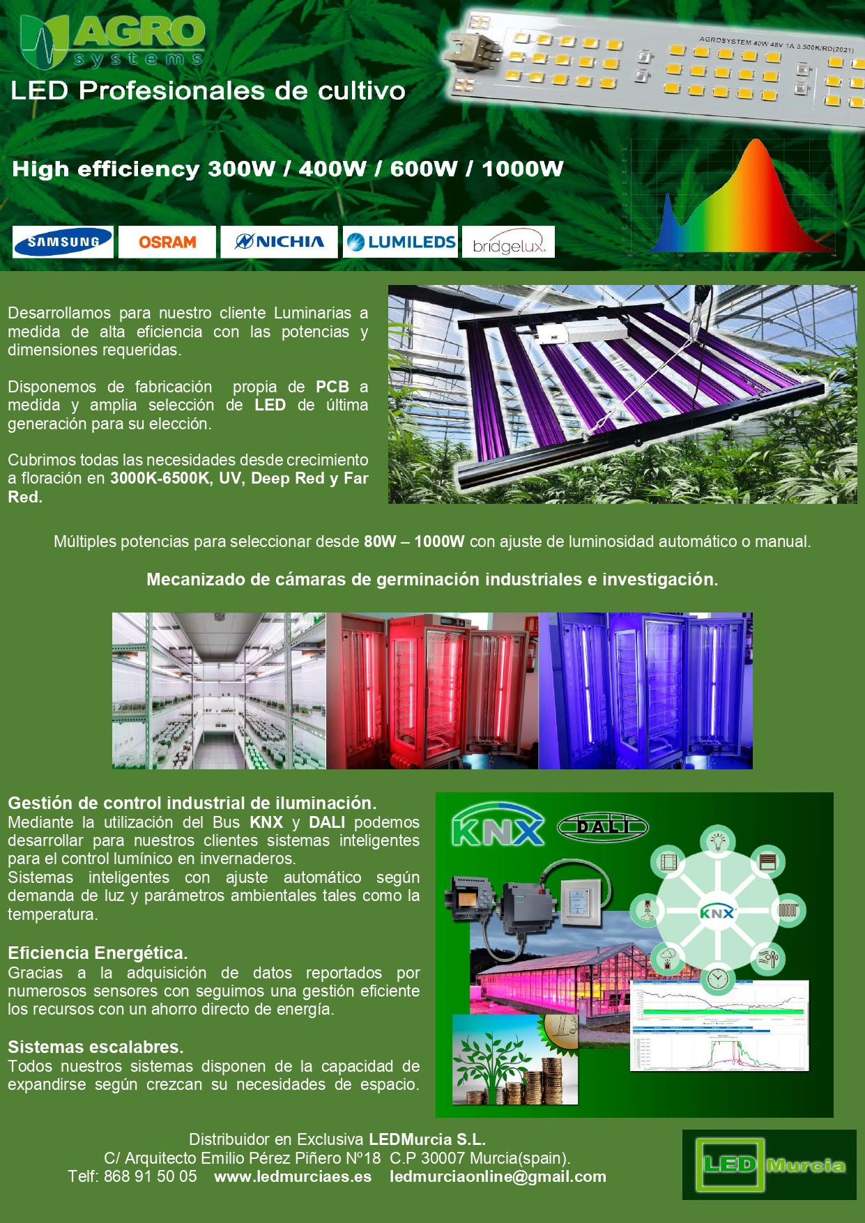 LED Profesionales de cultivo